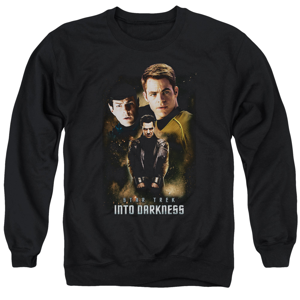 Star Trek & Aftermath Adult Cotton & Polyster Crewneck Sweatshirt, Black - 3X