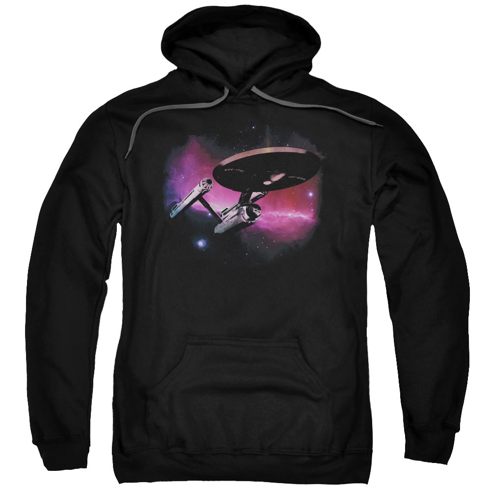 CBS1474-AFTH-7 Star Trek & Prime Directive Adult Cotton & Polyster Pull-Over Hoodie, Black - 4X -  Trevco