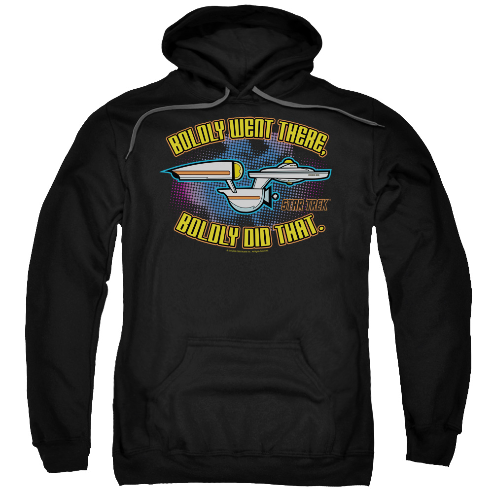 Quogs & Bold Adult Cotton & Polyster Pull-Over Hoodie, Black - 4X