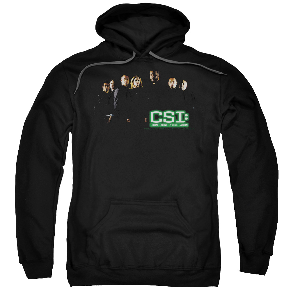 CSI & Shadow Cast Adult Cotton & Polyster Pull-Over Hoodie, Black - 5X