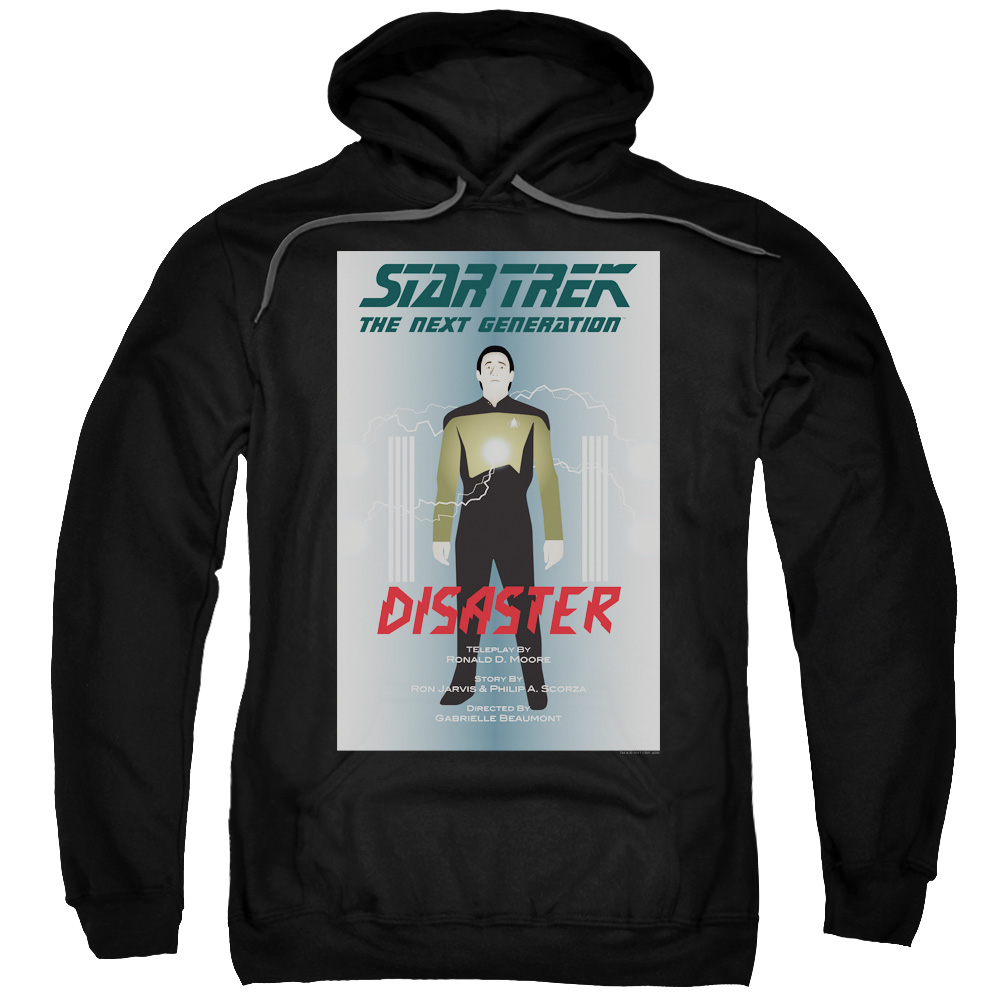 CBS2121B-AFTH-7 Star Trek & Tng Season 5 Episode 5 Adult Cotton & Polyster Pull-Over Hoodie, Black - 4X -  Trevco