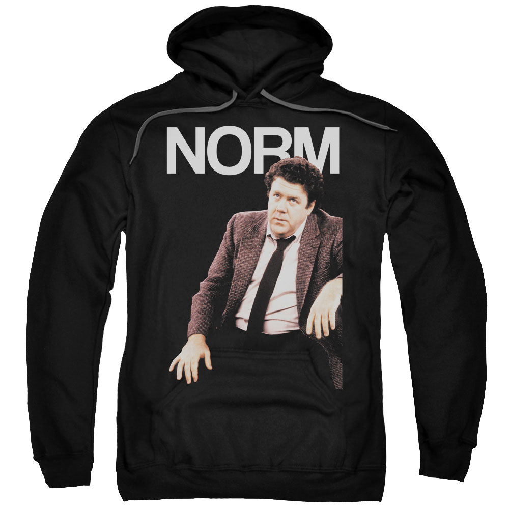Cheers & Norm Adult Cotton & Polyster Pull-Over Hoodie, Black - 5X