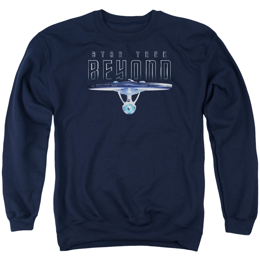CBS1772-AS-2 Star Trek Beyond & Enterprise Beyond Adult Cotton & Polyster Crewneck Sweatshirt, Navy - Medium