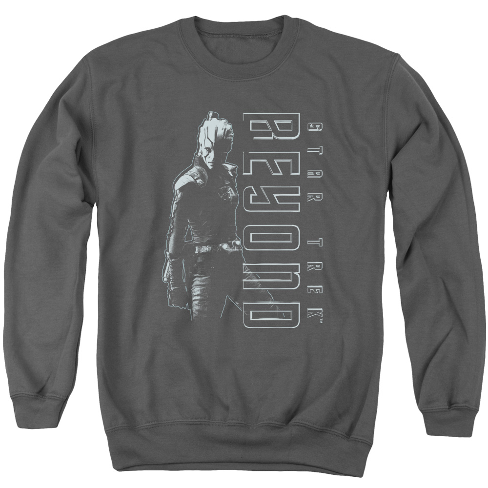 CBS1775-AS-2 Star Trek Beyond & Jaylah Adult Cotton & Polyster Crewneck Sweatshirt, Charcoal - Medium