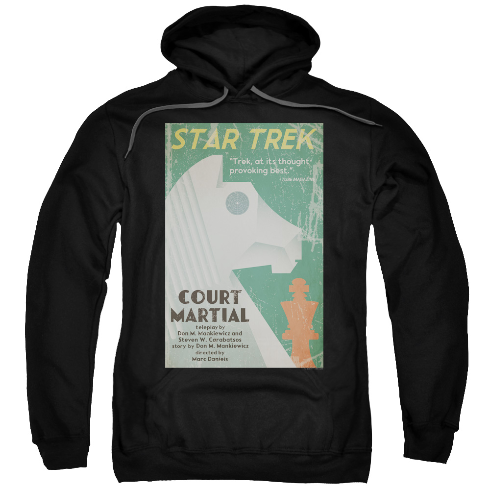 CBS1957B-AFTH-7 Star Trek & Tos Episode 20 Adult Cotton & Polyster Pull-Over Hoodie, Black - 4X -  Trevco