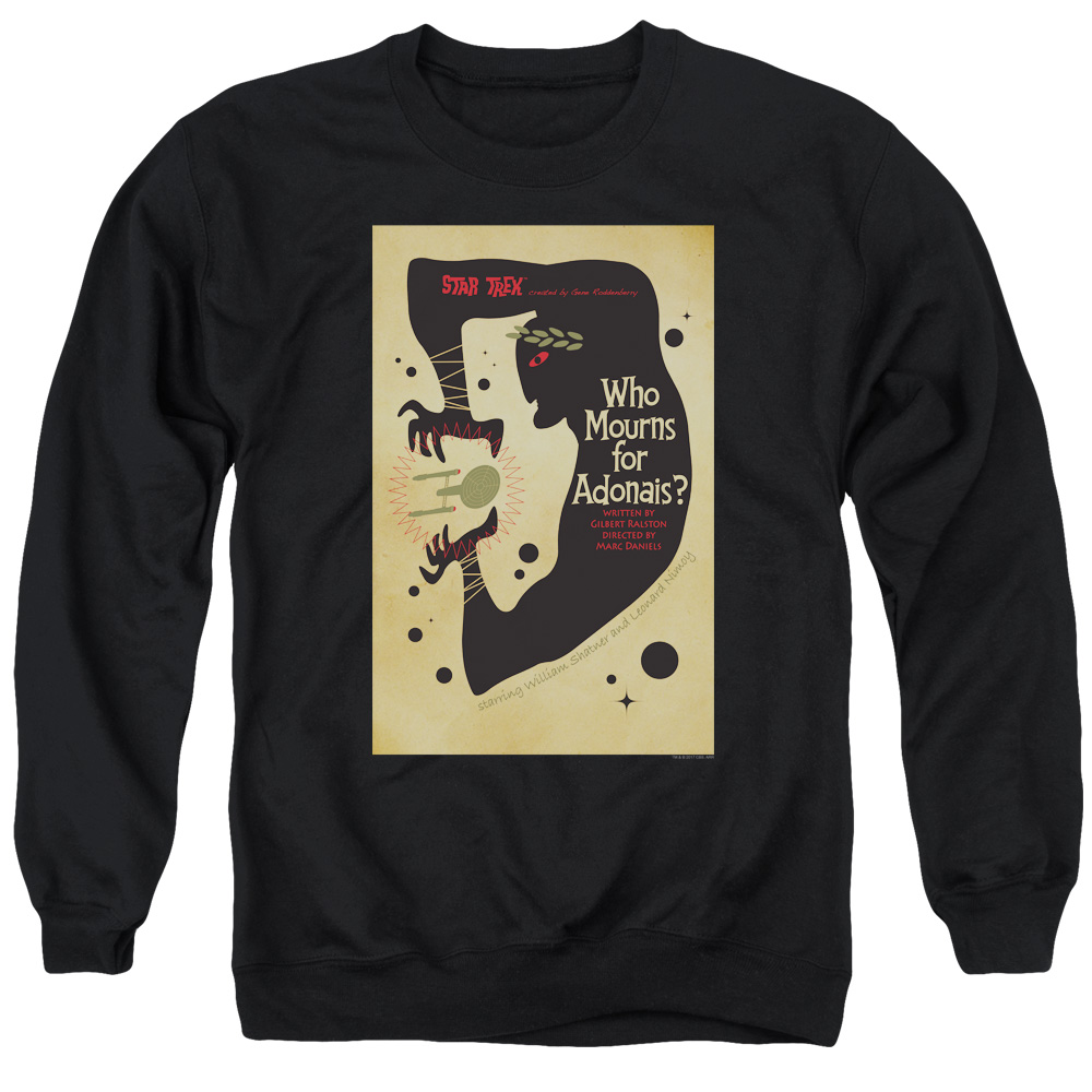Star Trek & Tos Episode 31 Adult Cotton & Polyster Crewneck Sweatshirt, Black - 2X