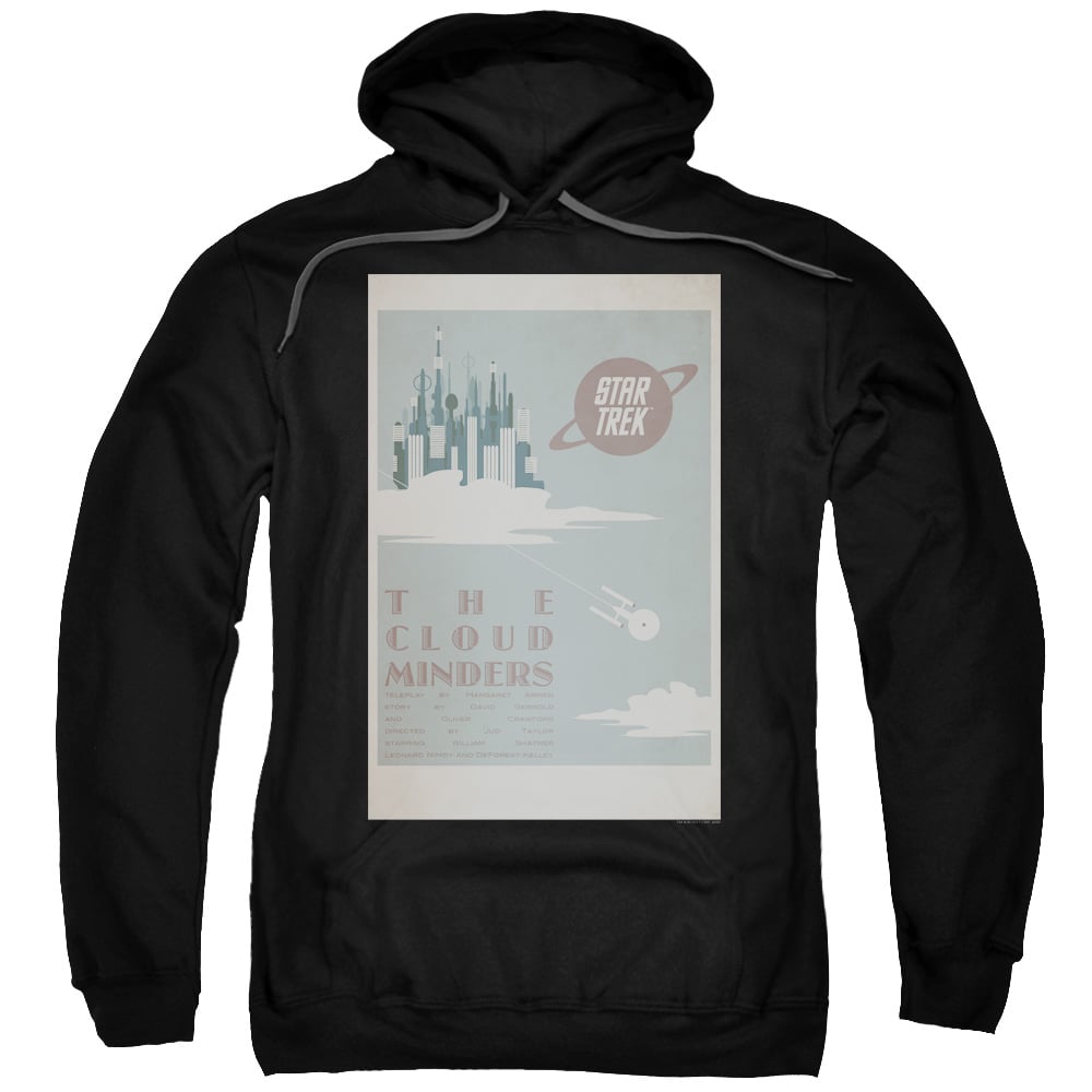 CBS2013B-AFTH-7 Star Trek & Tos Episode 76 Adult Cotton & Polyster Pull-Over Hoodie, Black - 4X -  Trevco