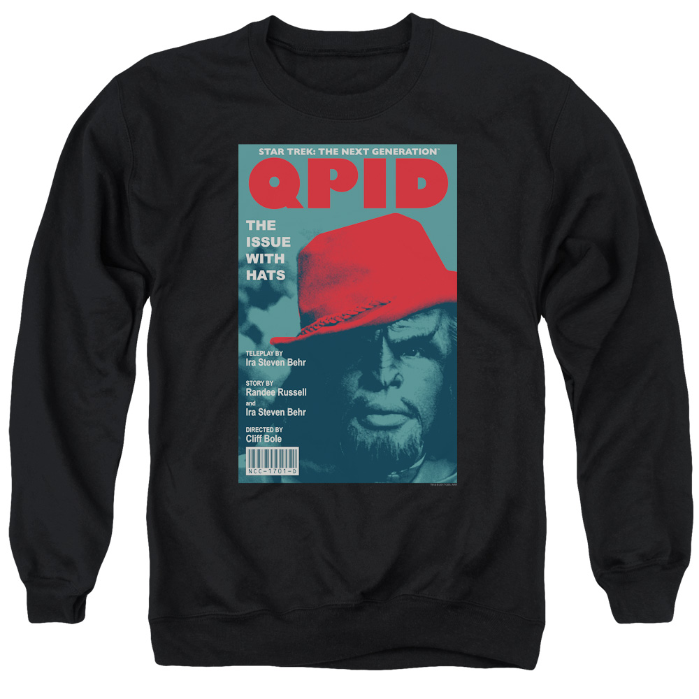 Star Trek & Tng Season 4 Episode 20 Adult Cotton & Polyster Crewneck Sweatshirt, Black - 2X