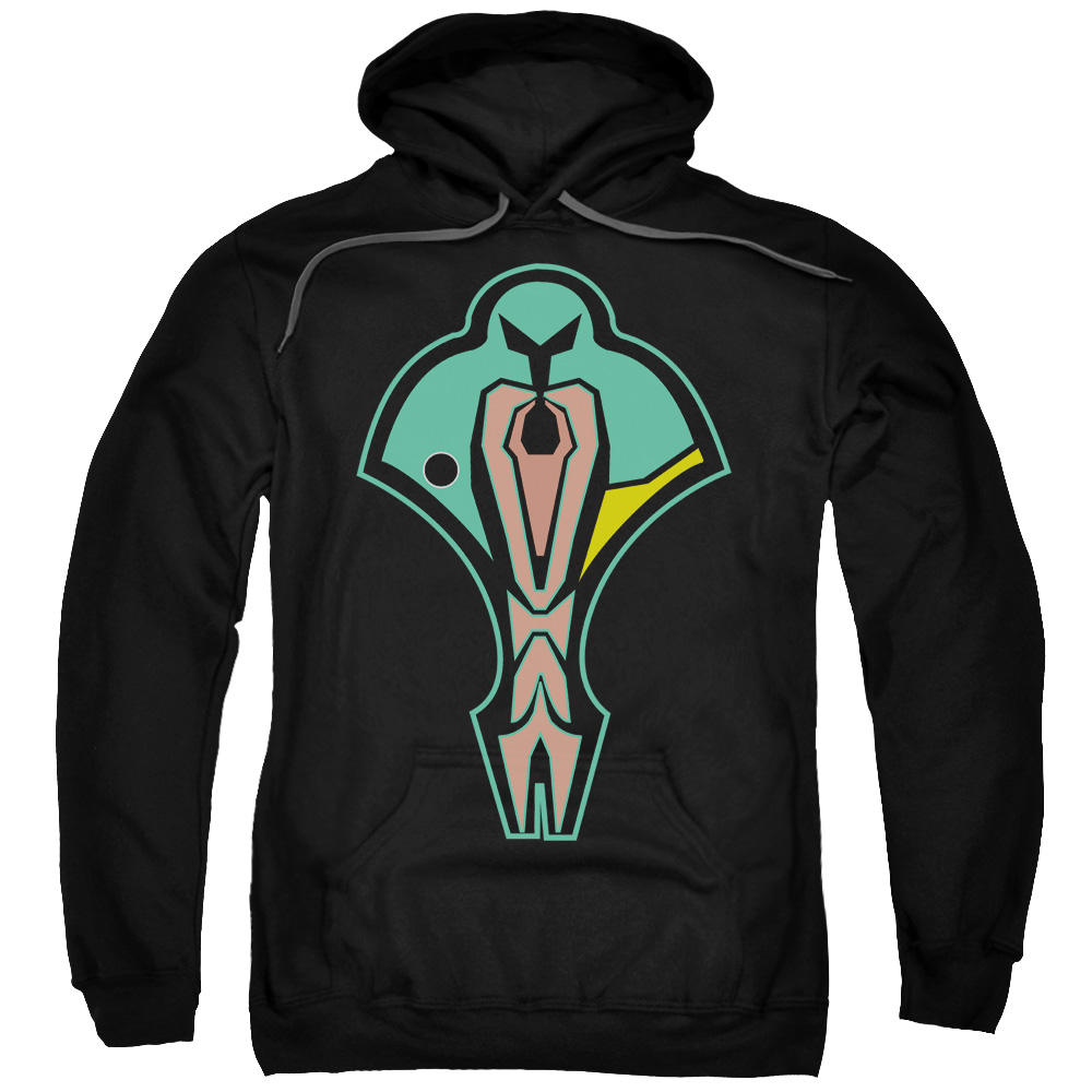 Star Trek & Cardassian Logo Adult Cotton & Polyster Pull-Over Hoodie, Black - 5X