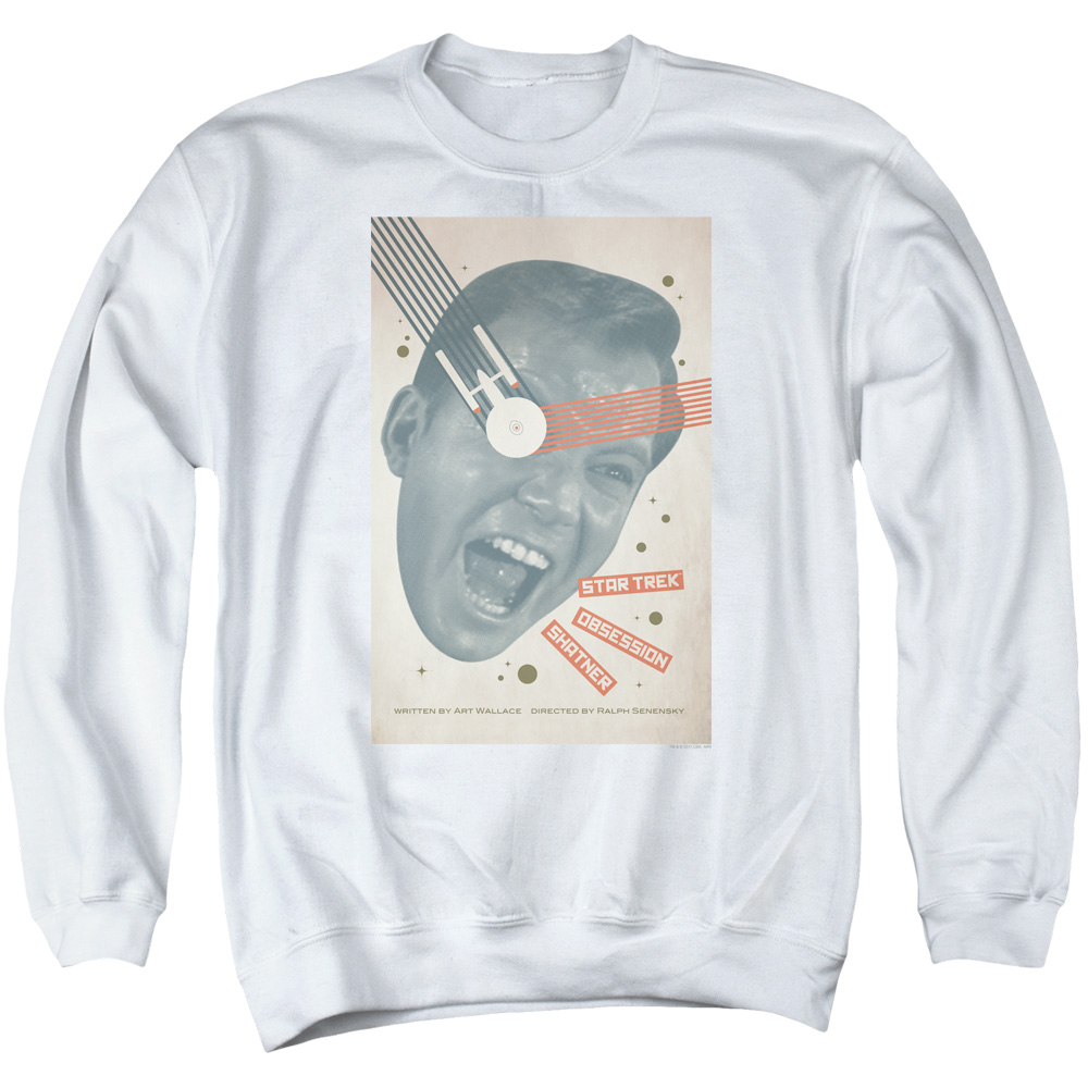 Star Trek & Tos Episode 42 Adult Cotton & Polyster Crewneck Sweatshirt, White - 3X
