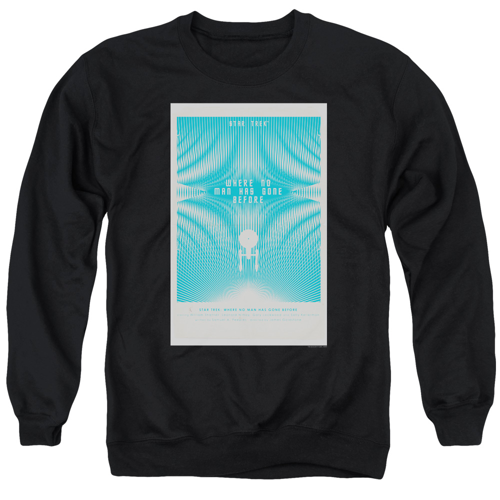 Star Trek & Tos Episode 3 Adult Cotton & Polyster Crewneck Sweatshirt, Black - 3X