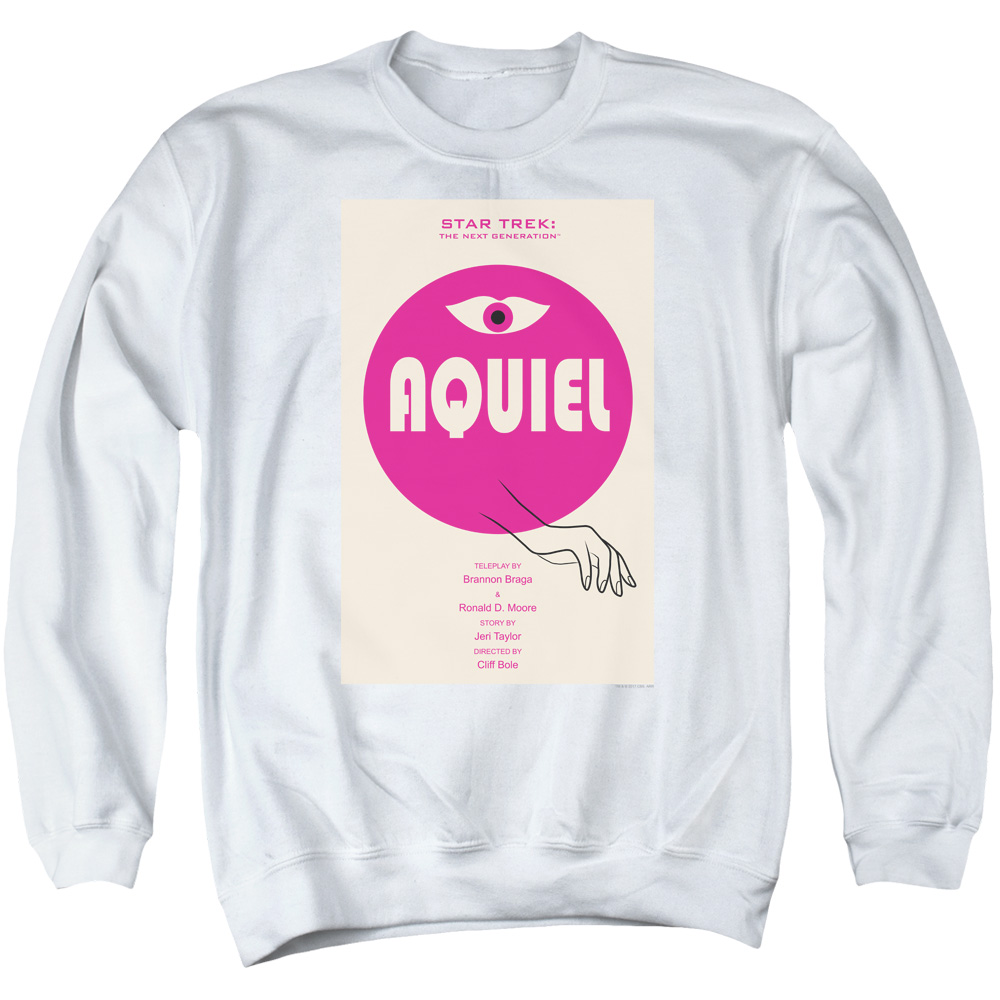 Star Trek & Tng Season 6 Episode 13 Adult Cotton & Polyster Crewneck Sweatshirt, White - Extra Large