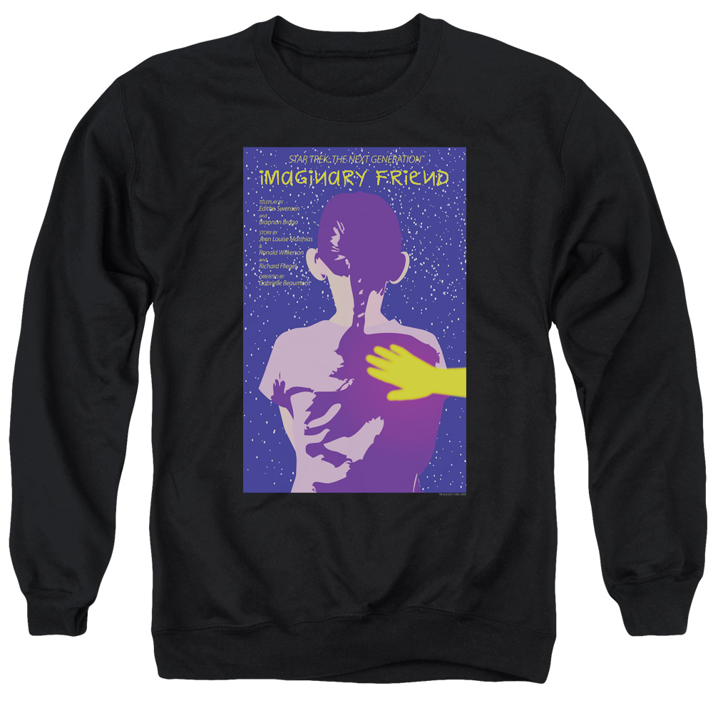 Star Trek & Tng Season 5 Episode 22 Adult Cotton & Polyster Crewneck Sweatshirt, Black - Extra Large