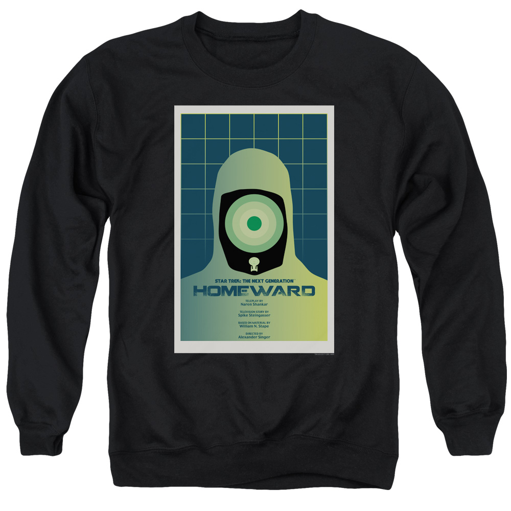 Star Trek & Tng Season 7 Episode 13 Adult Cotton & Polyster Crewneck Sweatshirt, Black - 2X