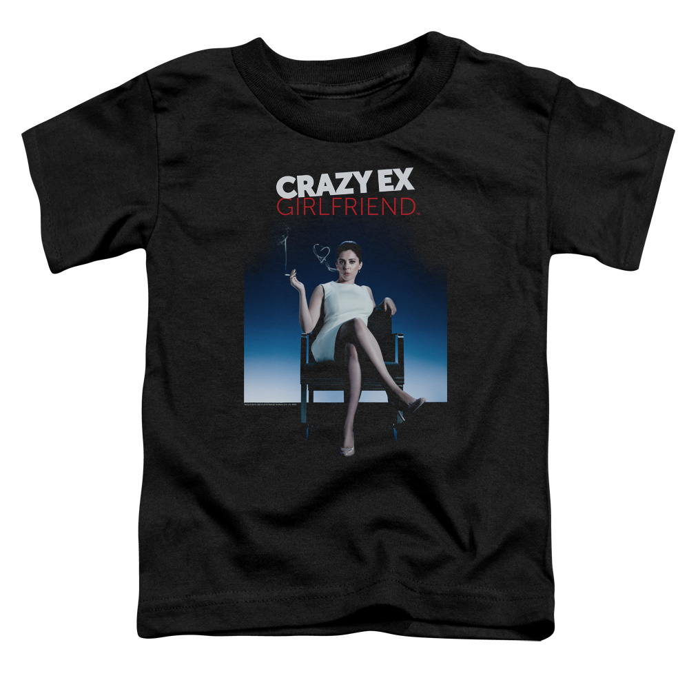 CBS2461-TT-2 Crazy EX Girlfriend & Crazy Instinct Short Sleeve Toddler Cotton T-Shirt, Black - Medium - 3 Toddler
