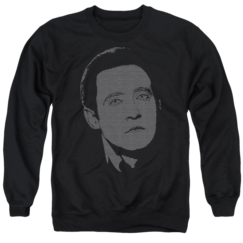 Star Trek & Datas Data Adult Cotton & Polyster Crewneck Sweatshirt, Black - 2X