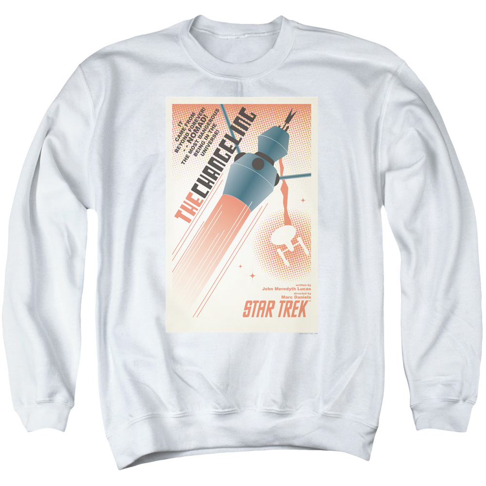 Star Trek & Tos Episode 32 Adult Cotton & Polyster Crewneck Sweatshirt, White - Extra Large