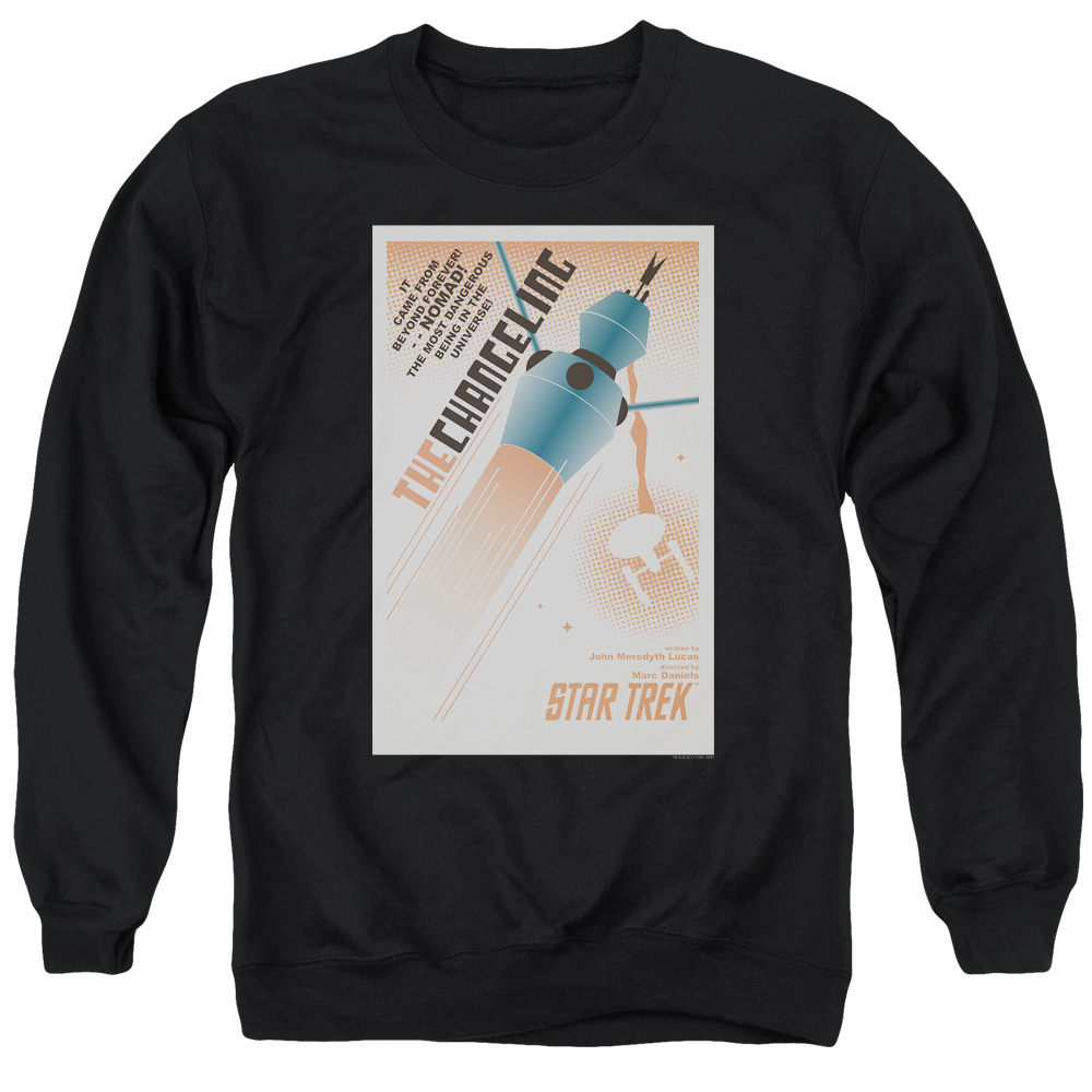 Star Trek & Tos Episode 32 Adult Cotton & Polyster Crewneck Sweatshirt, Black - Small
