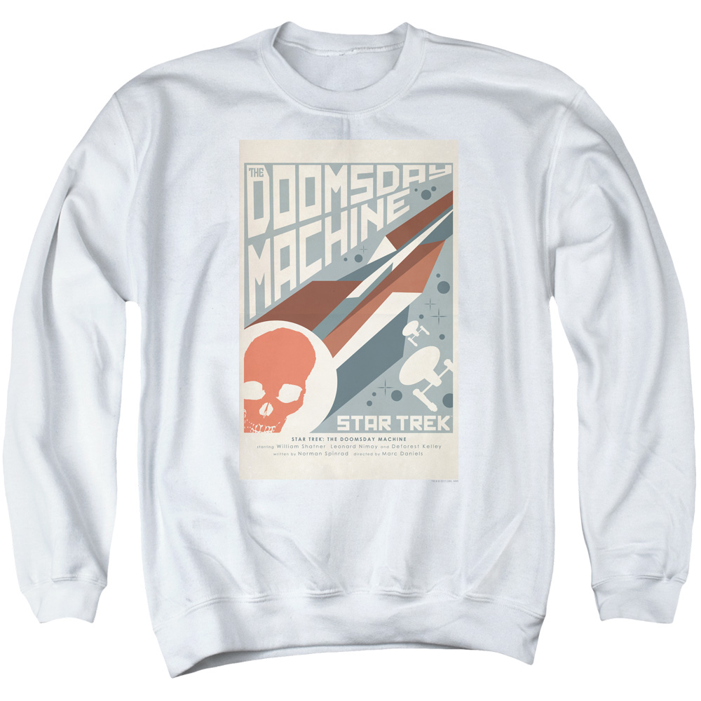 Star Trek & Tos Episode 35 Adult Cotton & Polyster Crewneck Sweatshirt, White - Extra Large