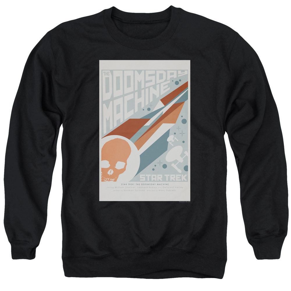 Star Trek & Tos Episode 35 Adult Cotton & Polyster Crewneck Sweatshirt, Black - Large