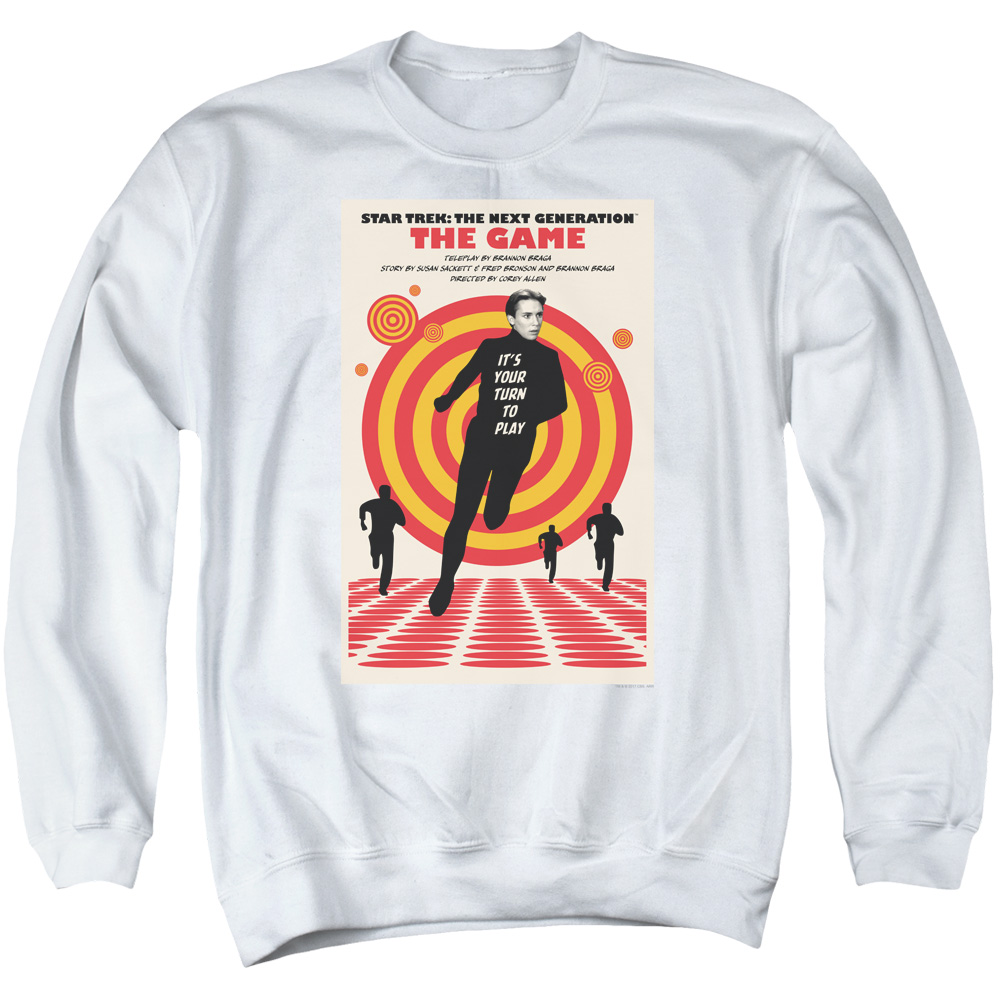 Star Trek & Tng Season 5 Episode 6 Adult Cotton & Polyster Crewneck Sweatshirt, White - 3X