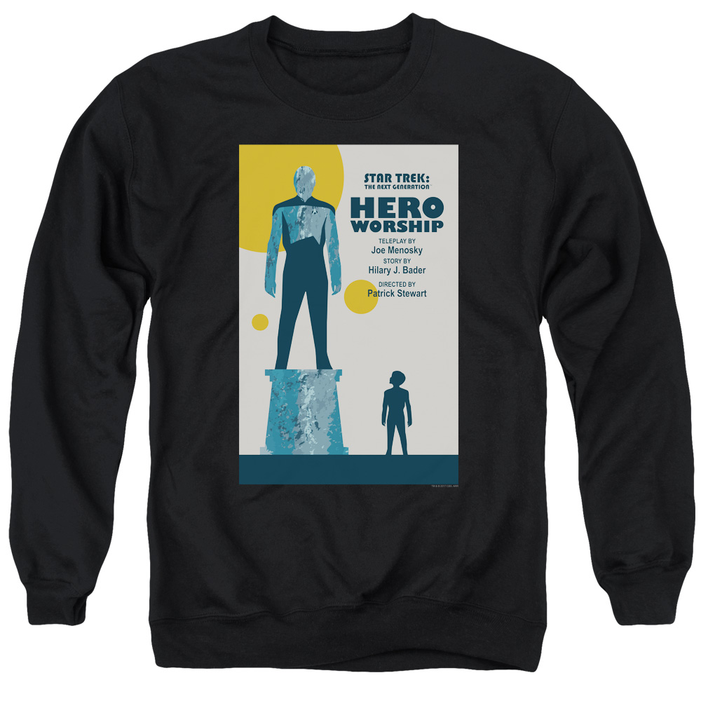 Star Trek & Tng Season 5 Episode 11 Adult Cotton & Polyster Crewneck Sweatshirt, Black - 3X