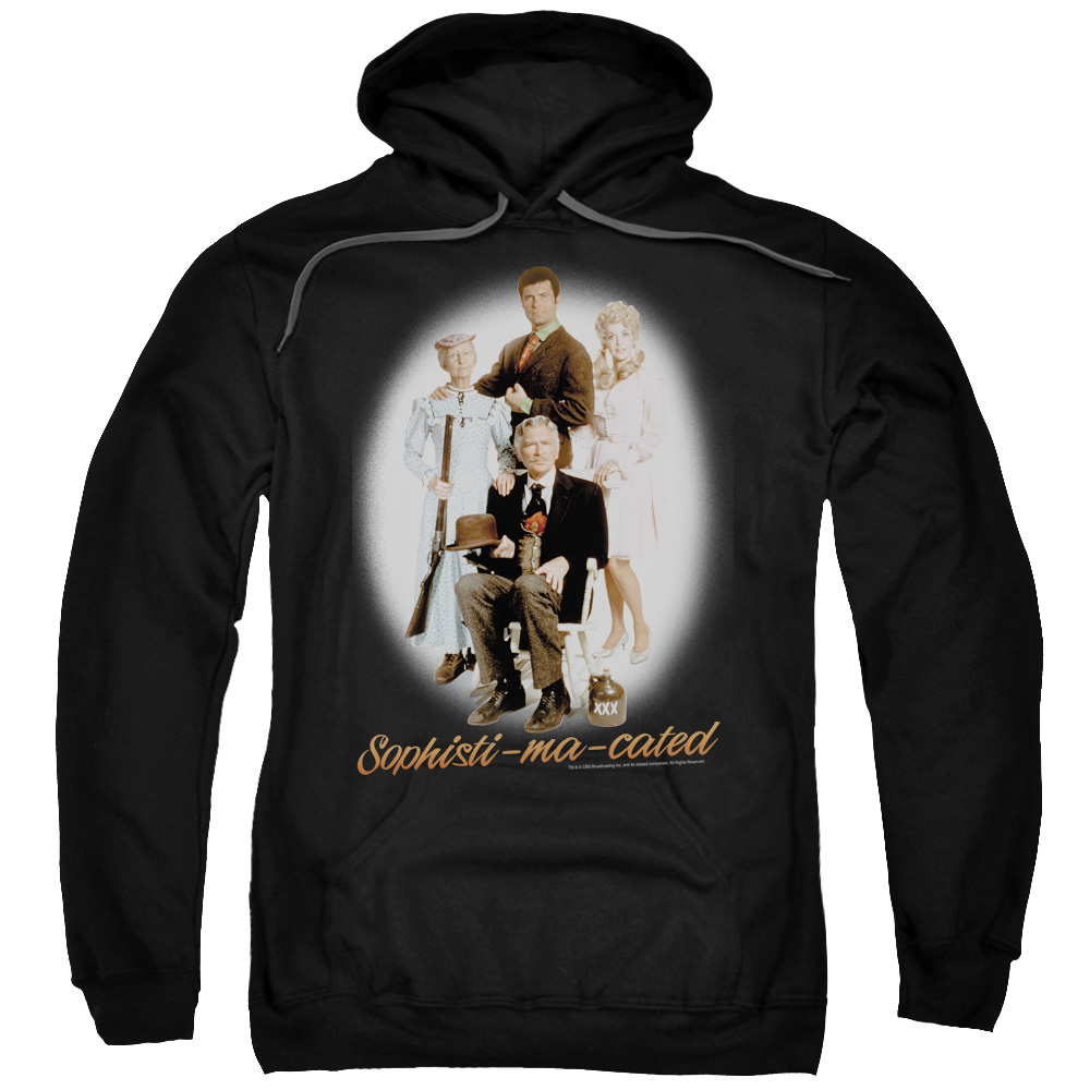 CBS194-AFTH-8 Beverly Hillbillies & Sophistimacated Adult Cotton & Polyster Pull-Over Hoodie, Black - 5X