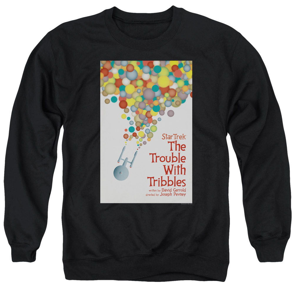 Star Trek & Tos Episode 44 Adult Cotton & Polyster Crewneck Sweatshirt, Black - 2X