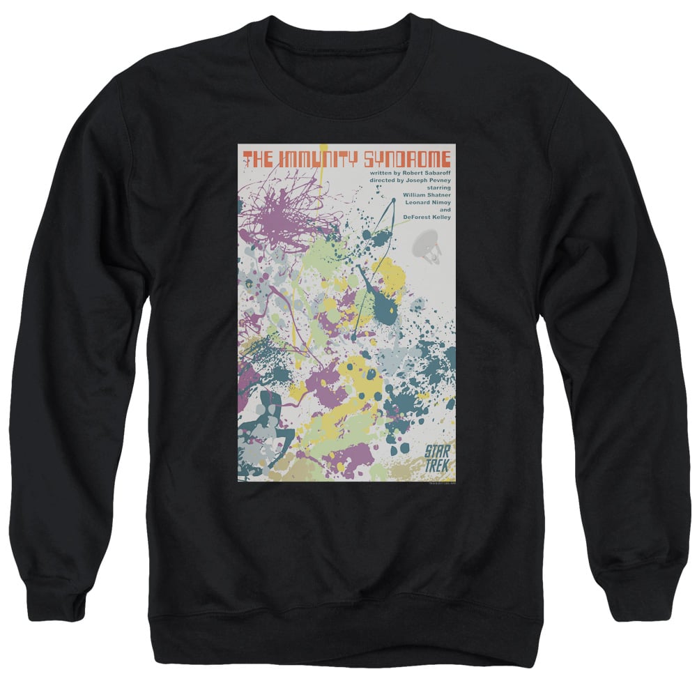 Star Trek & Tos Episode 47 Adult Cotton & Polyster Crewneck Sweatshirt, Black - Extra Large