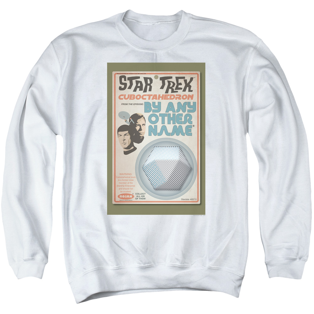 Star Trek & Tos Episode 51 Adult Cotton & Polyster Crewneck Sweatshirt, White - Extra Large
