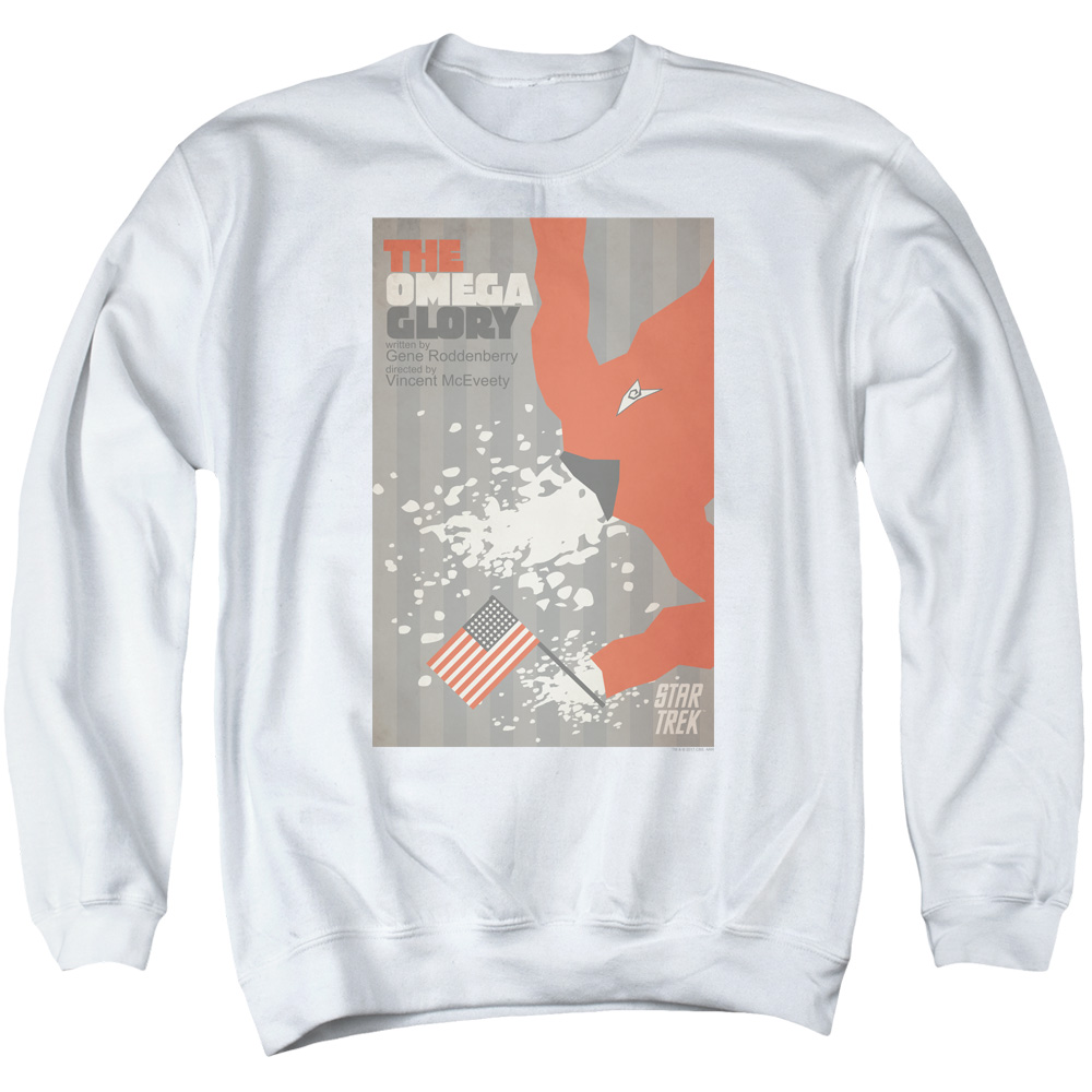 Star Trek & Tos Episode 52 Adult Cotton & Polyster Crewneck Sweatshirt, White - Extra Large