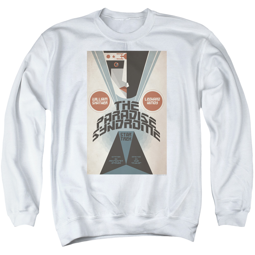 Star Trek & Tos Episode 58 Adult Cotton & Polyster Crewneck Sweatshirt, White - 3X