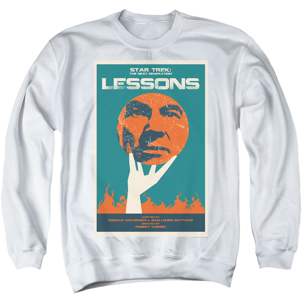 Star Trek & Tng Season 6 Episode 19 Adult Cotton & Polyster Crewneck Sweatshirt, White - Extra Large
