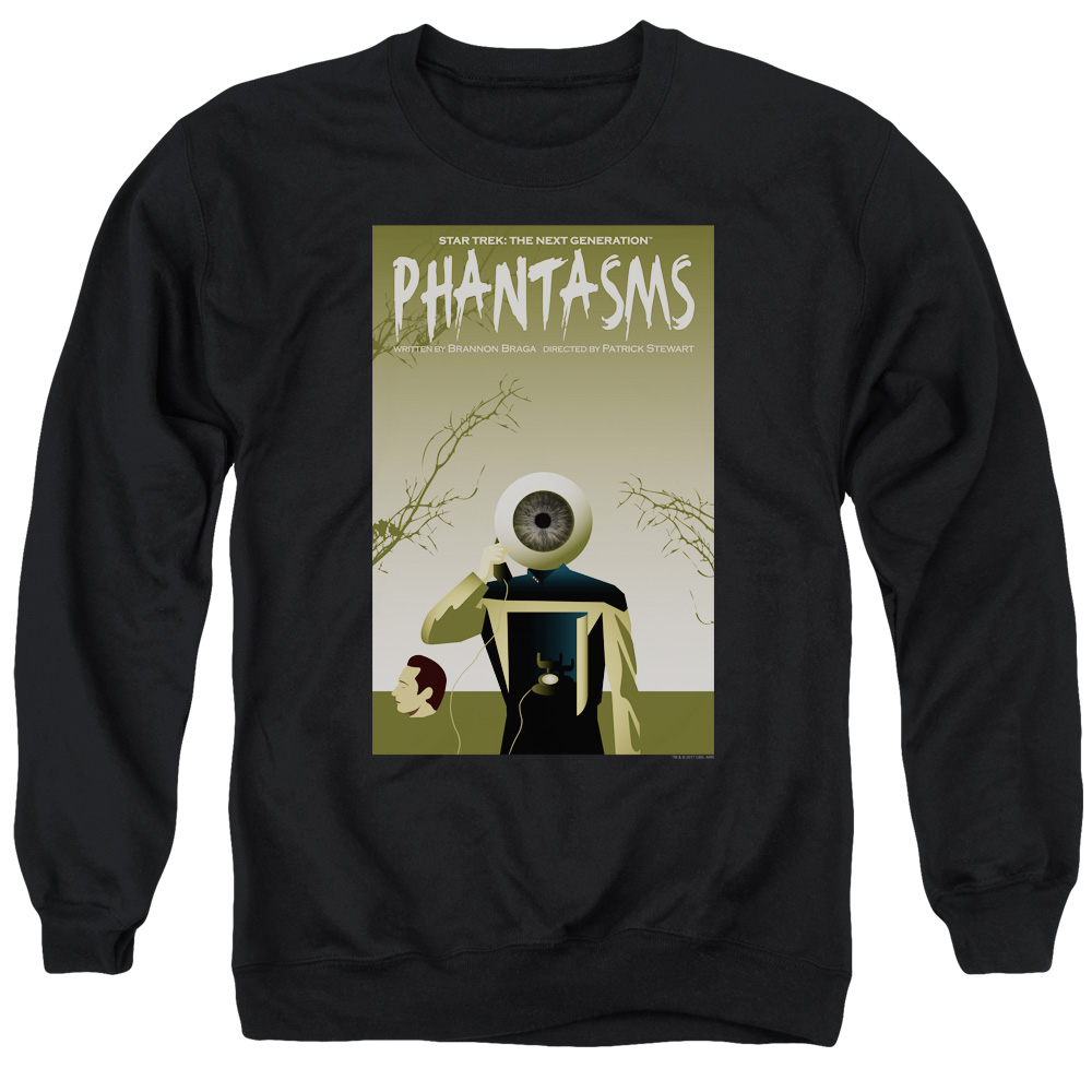 Star Trek & Tng Season 7 Episode 6 Adult Cotton & Polyster Crewneck Sweatshirt, Black - Extra Large