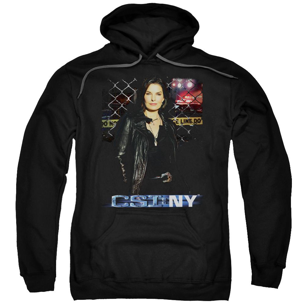 CSI Ny & Jo Adult Cotton & Polyster Pull-Over Hoodie, Black - 5X