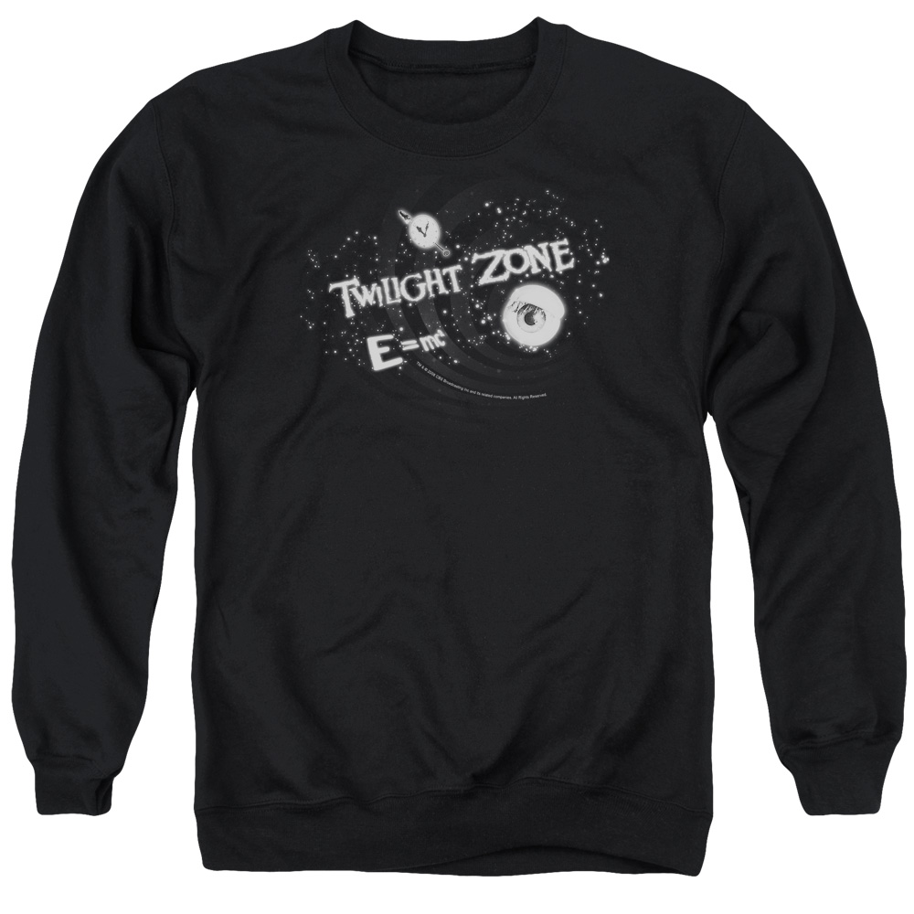 Twilight Zone & Another Dimension Adult Cotton & Polyster Crewneck Sweatshirt, Black - Extra Large