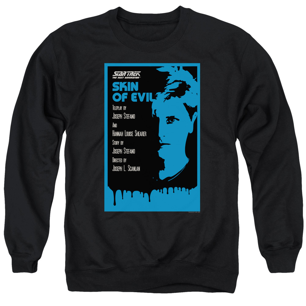 Star Trek & Tng Season 1 Episode 23 Adult Cotton & Polyster Crewneck Sweatshirt, Black - Small