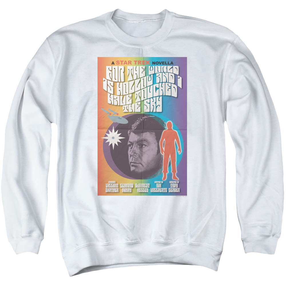 Star Trek & Tos Episode 63 Adult Cotton & Polyster Crewneck Sweatshirt, White - Small