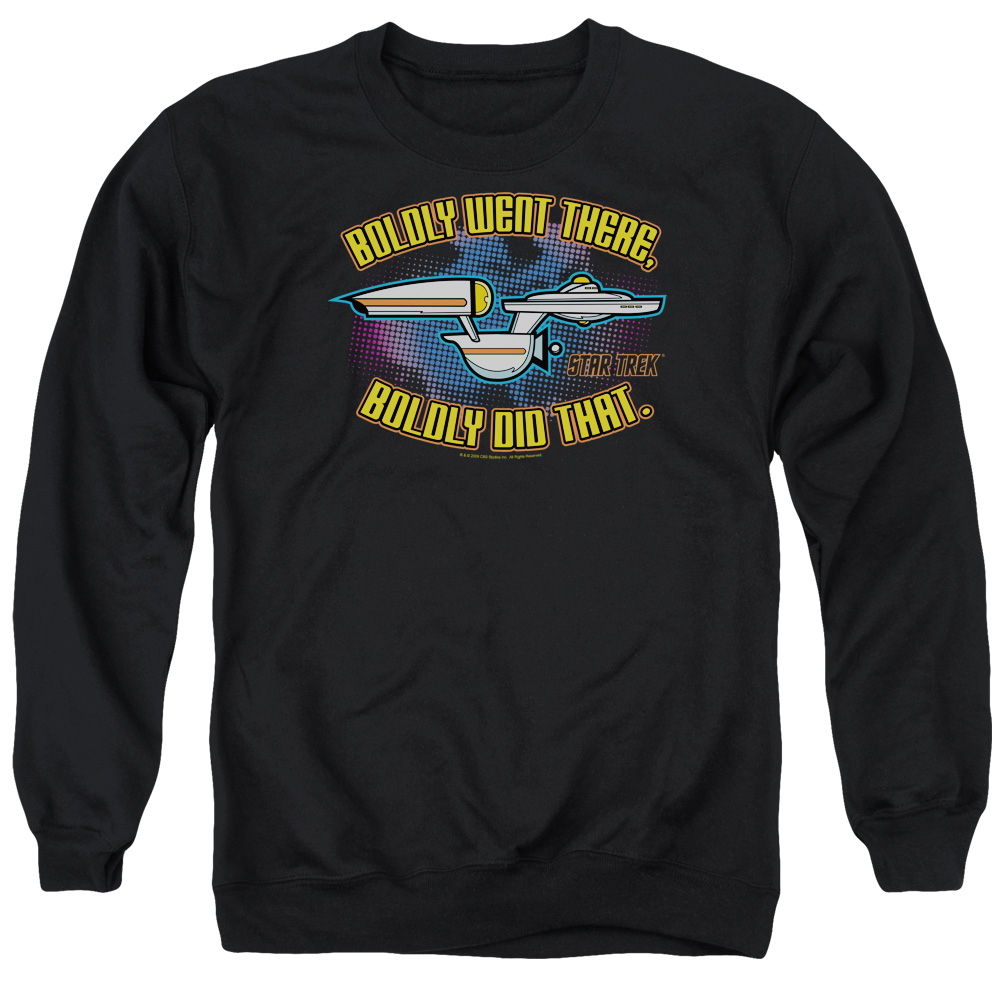 CBS319-AS-3 Quogs & Bold Adult Cotton & Polyster Crewneck Sweatshirt, Black - Large