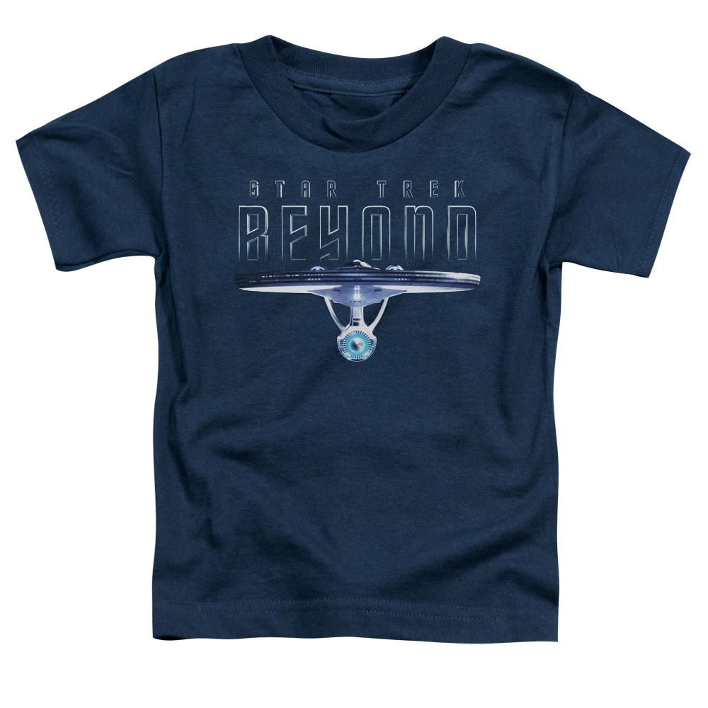 CBS1772-TT-1 Star Trek Beyond & Enterprise Beyond Short Sleeve Toddler Cotton T-Shirt, Navy - Small - 2 Toddler