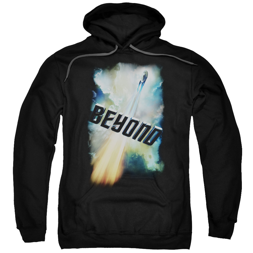 CBS1781-AFTH-7 Star Trek Beyond & Beyond Poster Adult Cotton & Polyster Pull-Over Hoodie, Black - 4X -  Trevco