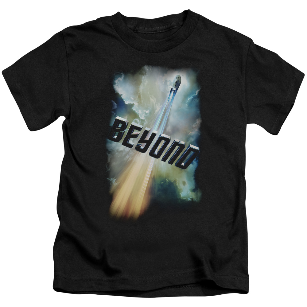 CBS1781-KT-2 Star Trek Beyond & Beyond Poster Short Sleeve Juvenile Cotton 18-1 T-Shirt, Black - Medium - 5-6
