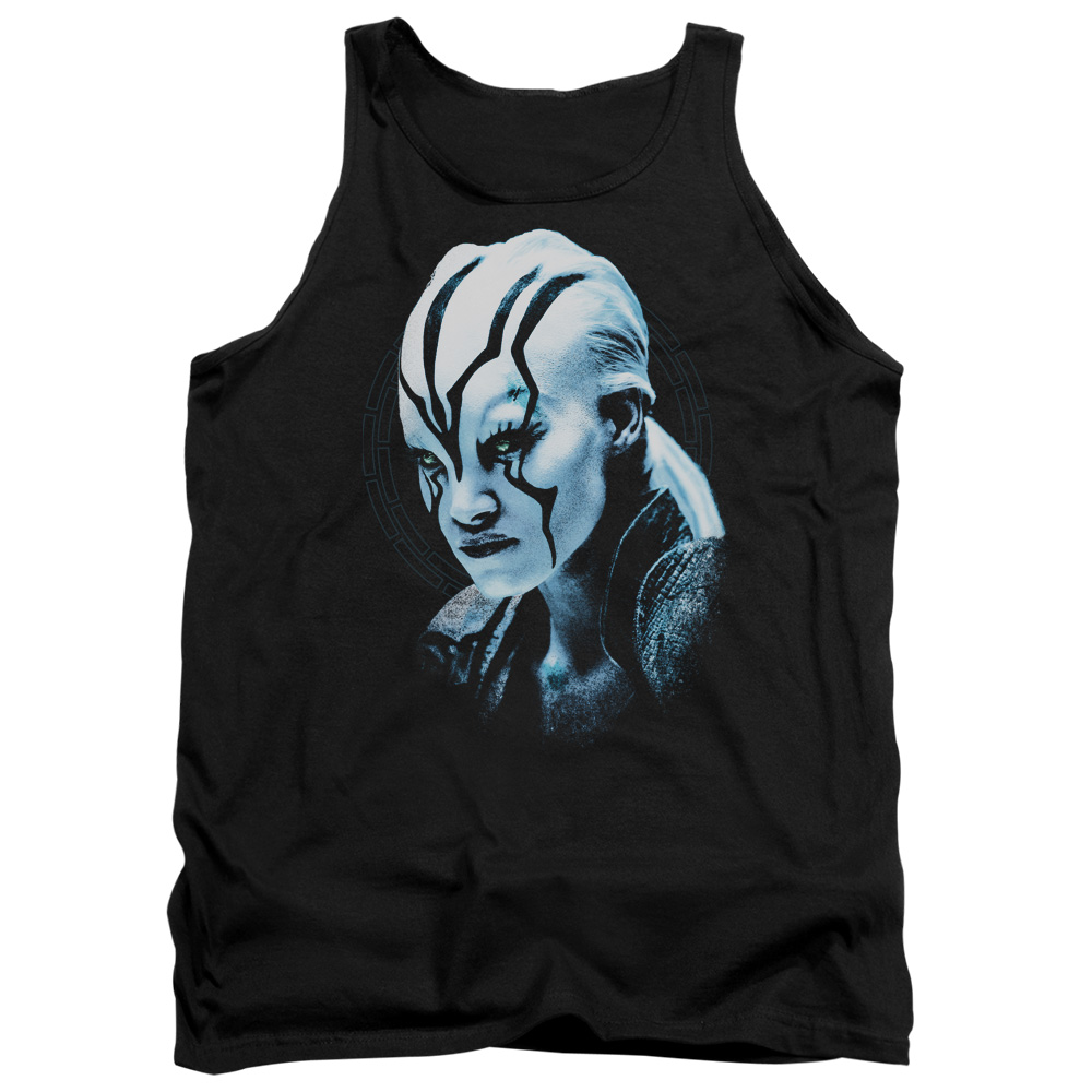 CBS1787-TK-2 Star Trek Beyond & Jaylah Burst Adult Cotton Tank Top, Black - Medium