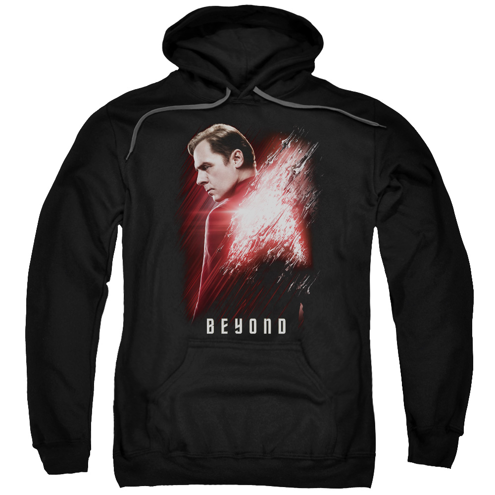 CBS1806-AFTH-7 Star Trek Beyond & Scotty Poster Adult Cotton & Polyster Pull-Over Hoodie, Black - 4X -  Trevco