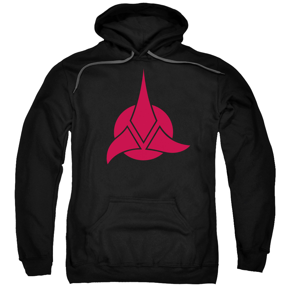 Star Trek & Klingon Logo Adult Cotton & Polyster Pull-Over Hoodie, Black - 4X -  NewGroove, NE2045070