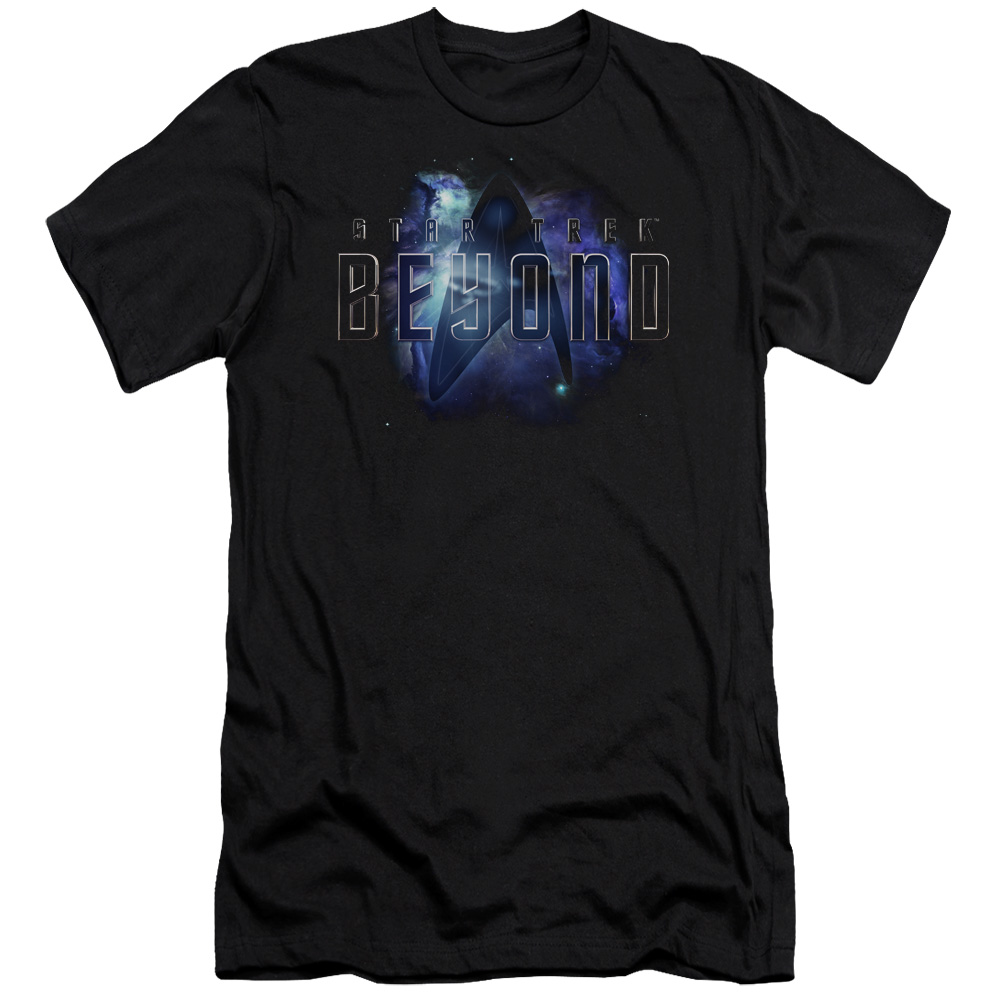 CBS1778-PSF-5 Star Trek Beyond & Galaxy Beyond Premium Canvas Adult Cotton Slim Fit 30-1 T-Shirt, Black - 2X