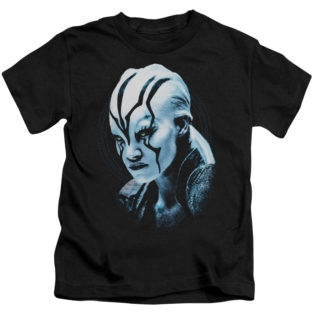 CBS1787-KT-1 Star Trek Beyond & Jaylah Burst Short Sleeve Juvenile Cotton 18-1 T-Shirt, Black - Small - 4
