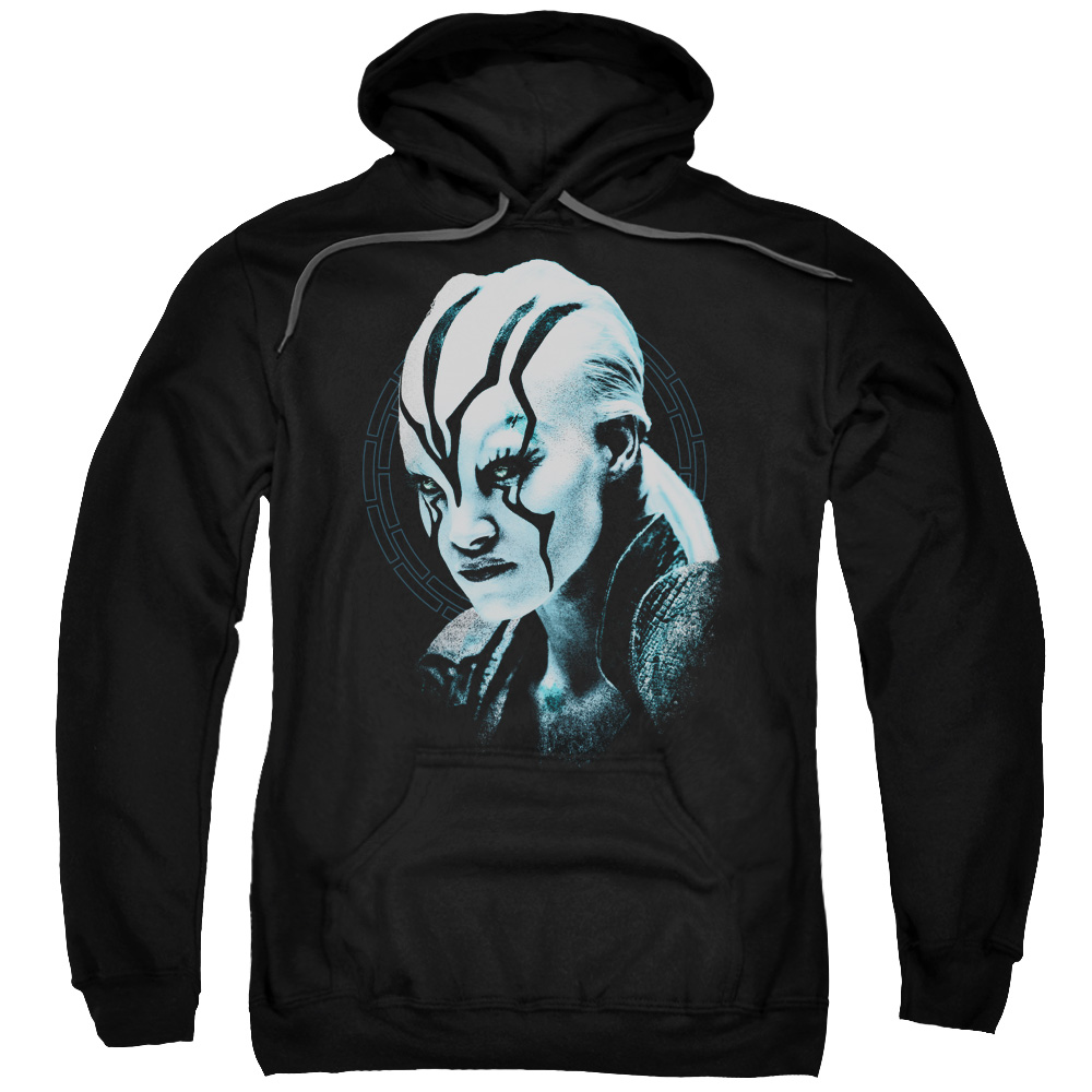 CBS1787-AFTH-7 Star Trek Beyond & Jaylah Burst Adult Cotton & Polyster Pull-Over Hoodie, Black - 4X -  Trevco