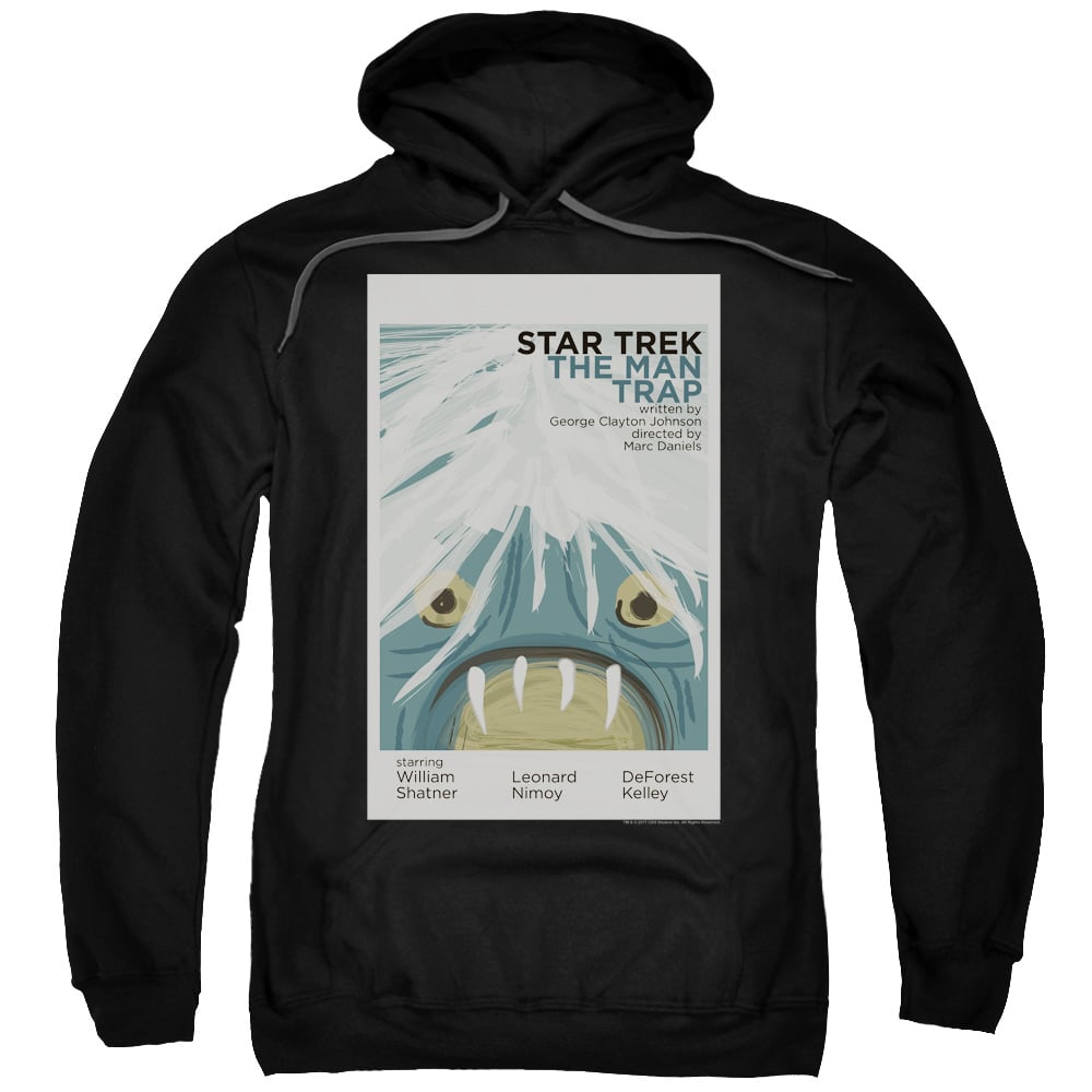 CBS1938B-AFTH-7 Star Trek & Tos Episode 1 Adult Cotton & Polyster Pull-Over Hoodie, Black - 4X -  Trevco