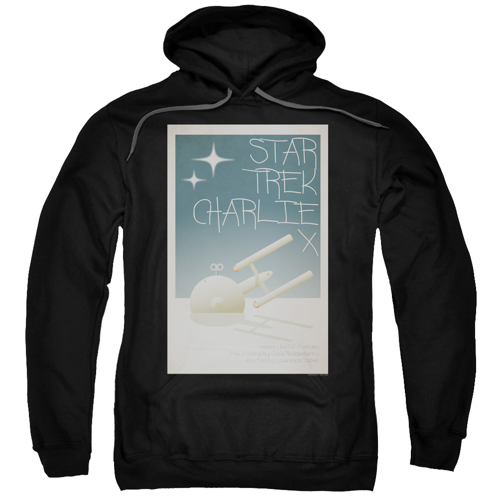 Star Trek & Tos Episode 2 Adult Cotton & Polyster Pull-Over Hoodie, Black - Medium